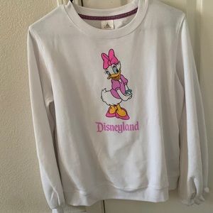 Disney Disneyland Daisy Duck Crewneck Sweatshirt; sz S